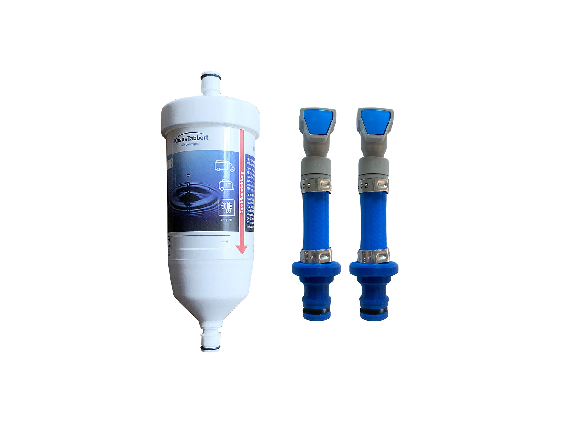 Befüll-Filter (Vorfilter) Anschluss Set & bluuwater Wasserfilter KT08